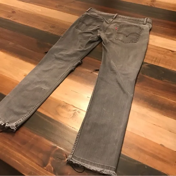 Stiletto 'Motorcycle Crash' Skinny Custom Ripped Levi's 511 Jeans